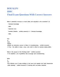 Mountaineering Exam Questions and Answers: Essential Skills and Safety