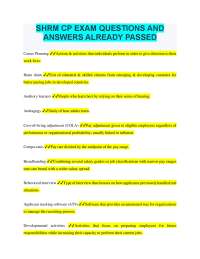 SHRM CP Exam Prep: Key HR Concepts and Definitions