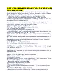 CHST REVISION EXAM SHEET QUESTIONS AND SOLUTIONS 2025/2026 RATED A+