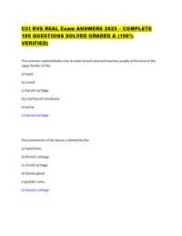 CCI RVS REAL Exam ANSWERS 2025 – COMPLETE 100 QUESTIONS SOLVED GRADED A (100% VERIFIED)