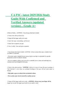 CA FSC- latest 2025/2026 Study Guide With Confirmed and Verified Answers (updated version)