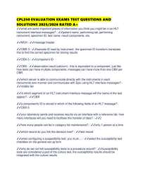 CPL250 EVALUATION EXAMS TEST QUESTIONS AND SOLUTIONS 2025/2026 RATED A+
