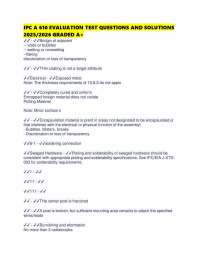 IPC A 610 EVALUATION TEST QUESTIONS AND SOLUTIONS 2025/2026 GRADED A+
