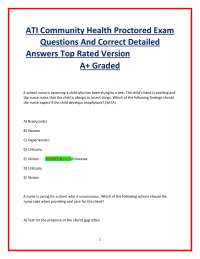 Community Health Nursing Review Questions and Answers - Prof. Brenda J. Johnson