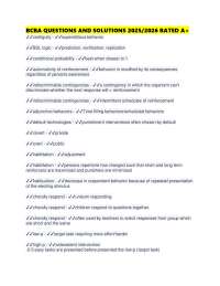 BCBA QUESTIONS AND SOLUTIONS 2025/2026 RATED A+