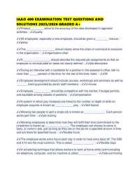 IAAO 400 EXAMINATION TEST QUESTIONS AND SOLUTIONS 2025/2026 GRADED A+