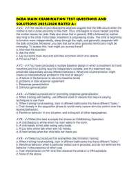 BCBA MAIN EXAMINATION TEST QUESTIONS AND SOLUTIONS 2025/2026 RATED A+