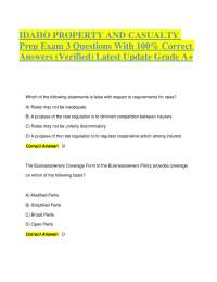 Idaho Property & Casualty Insurance Exam Prep: Q&A Guide