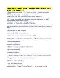 BCBA MAIN EXAMS SCRIPT QUESTIONS AND SOLUTIONS 2025/2026 RATED A+