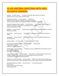 Database Systems: Comprehensive Q&A for Exam Preparation