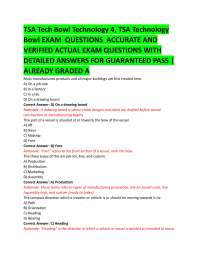 TSA Tech Bowl Exam Questions: Technology and Engineering