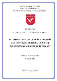PPT 8 ĐẢNG PHÁI TRUNG QUỐC