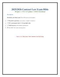 Contract Law Exam Prep: 98 Q&A + FTC/AI Updates