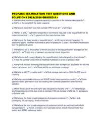 PROPANE EXAMINATION TEST QUESTIONS AND SOLUTIONS 2025/2026 GRADED A+