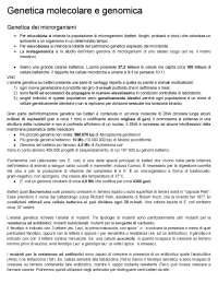 Appunti di Genetica molecolare e Genomica