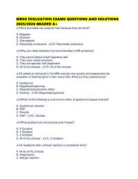 MRSO EVALUATION EXAMS QUESTIONS AND SOLUTIONS 2025/2026 GRADED A+