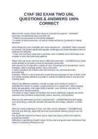 Child and Family Studies: Exam Q&A on Parenting and Development