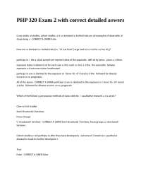 PHP 320 Exam 2 with correct detailed answers.