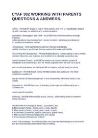 Family Studies: Key Concepts and Theories