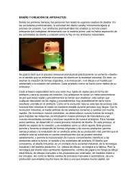 Diseño y creación de artefactos