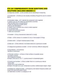 STA 261 COMPREHENSIVE EXAM QUESTIONS AND SOLUTIONS 2025/2026 GRADED A+