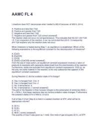 AAMC FL 4 CP EXAM 2025 QUESTIONS AND ANSWERS GRADED A+, Exams of Nursing