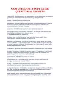 Parenting Styles and Family Systems: Exam Study Guide