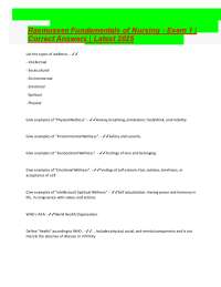 Nursing Fundamentals Exam 1 Review: Key Concepts and Q&A