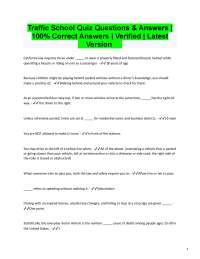 ✅ California Traffic School Q&A 2025/2026 | 100% Correct DMV Answers | Verified Version