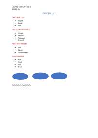 Financial Sheet for ISA