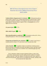 NR 565 FINAL EXAM QUESTIONS WITH CORRECT VERIFIED SOLUTIONS 100% GUARANTEED PASS 2025/2026