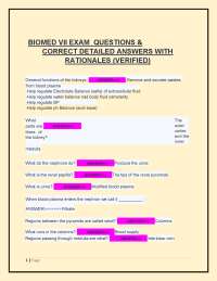 Kidney Function Exam Q&A: Nephrology Study Guide