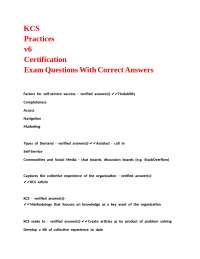 KCS v6 Certification Exam Questions and Answers