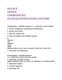 Emergency Medical Protocols: Exam Questions and Verified Answers