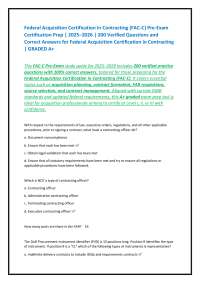 FAC-C Exam Prep: 200 Verified Questions & Answers