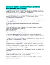ADVANCED RIGGING EXAM SCRIPT 2025 QUESTIONS WITH ANSWERS GUARANTEE A+
