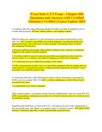 Texas Veterinary Law: Chapter 801 Exam Q&A (2025)