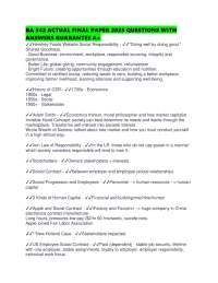 BA 342 ACTUAL FINAL PAPER 2025 QUESTIONS WITH ANSWERS GUARANTEE A+