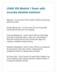Operations and Strategic Management: Key Concepts and Exam Prep