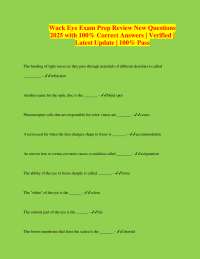 Eye Exam Prep: Anatomy and Vision Review Questions