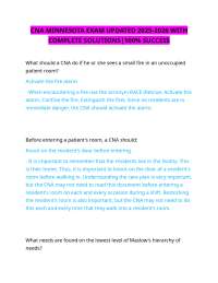 CNA Exam Questions and Answers 2025-2026: Complete Study Guide
