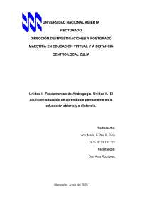 quee s la andragogia y sus relaciones con la educacion