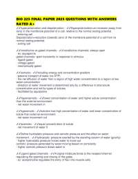 BIO 225 FINAL PAPER 2025 QUESTIONS WITH ANSWERS RATED A+