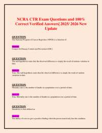 NCRA CTR Exam Q&A: Cancer Registry Practice Questions