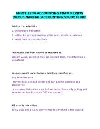 Financial Accounting: Liabilities Exam Review