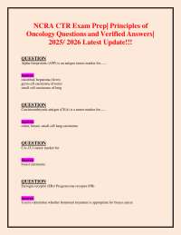 Oncology Exam Prep: Tumor Markers and Treatments