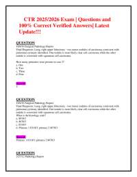 Pathology & Cancer Registry Exam Questions: Tumor Diagnosis and Coding