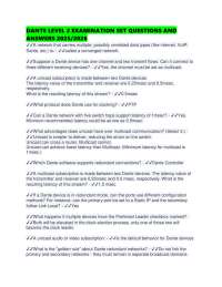 DANTE LEVEL EXAMINATION SET QUESTIONS AND ANSWERS /