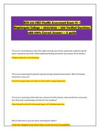 Comprehensive Health Assessment Q&A Guide