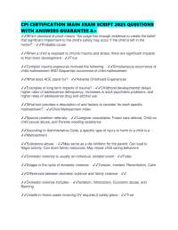 CPI CERTIFICATION MAIN EXAM SCRIPT QUESTIONS WITH ANSWERS GUARANTEE A+